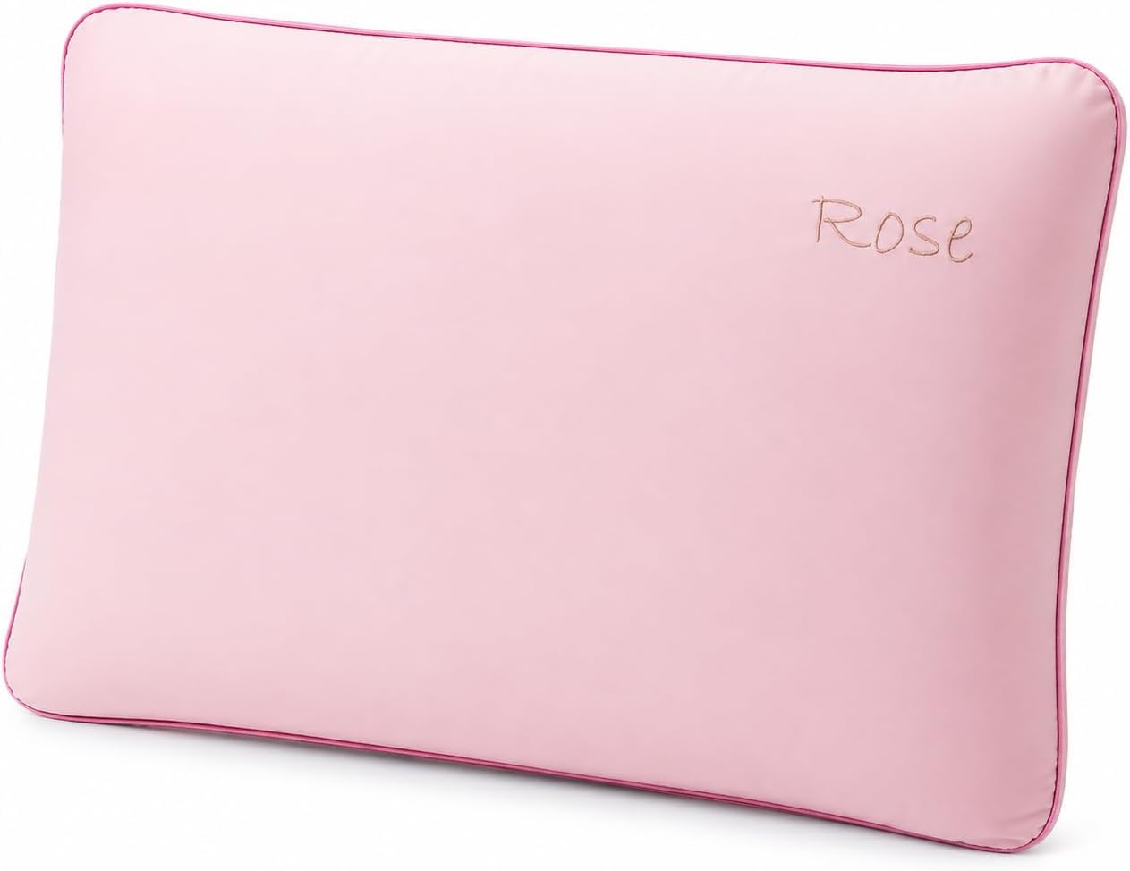 Pinkfairy Scented Infused Memory Foam Pillow – Orthopaedic Neck & Back Support, Cushion for Side, Back & Stomach Sleepers, Pressure Relief Cushion, Rose, 60cm x 40cm x 13cm