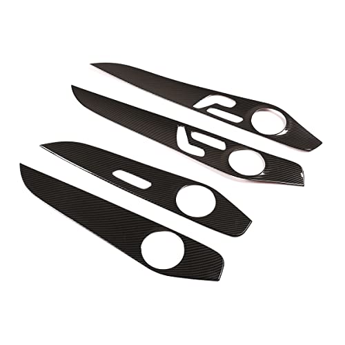 YIWANG Carbon Fiber Style Interior Door Decoration Panel Cover Trims 4pcs For Mercedes Benz C Class W205 C180 2015-2021 Auto Accessories (With Seat heating) by YIWANG - Image 6
