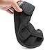 Men's Extra Wide Width Diabetic Recovery Slippers, Adjustable Closures Swollen Feet Arthritis Edema Orthopedic Footwear, Indoor/Outdoor Walking Shoes Black