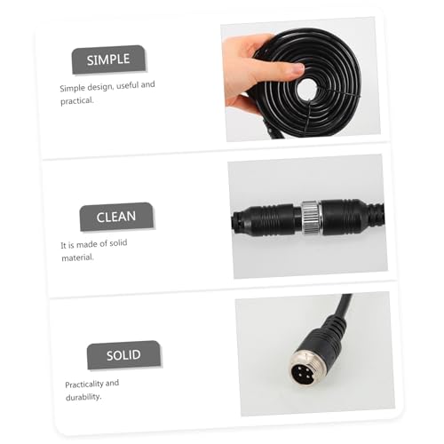 Cable de extensión para cámara de visión trasera con cobre puro de 4 pines 4