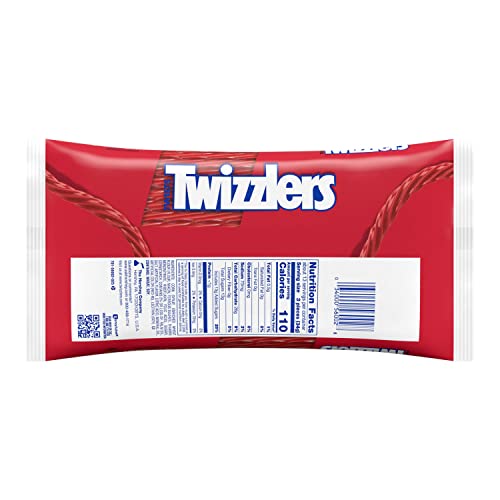 TWIZZLERS Twists Strawberry Flavored Licorice Style, Chewy Candy Bag, 16 oz