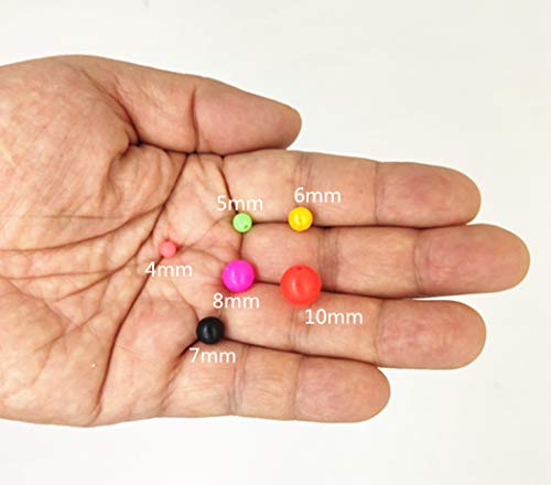 Toasis 1000Pcs Colorful Luminous Glow Fishing Beads (4Mm) #TOP5