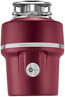 InSinkErator Evolution 100 S Food Waste Disposal Unit, Red, 31.1 x 22 x 31.1 cm