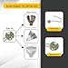 DEMASLED 10-Pack MR16 Socket for LED & Halogen Bulbs, Mini Bi-Pin, GU5.3, G4, GU4, GU6.35, GY6.35, GX5.3, GZ4 Ceramic Base Wire Connector for MR11 & MR16 Lighting Fixtures