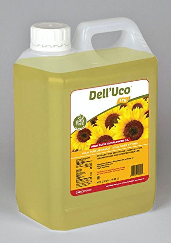 Dell'uco High Oleic Sunflower Oil 2 X 2.5 Gallons Jugs #TOP22