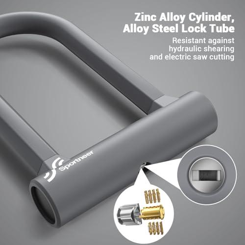 Image of Sportneer Bike Lock 17mm Heavy Duty Anti-Theft U Lock