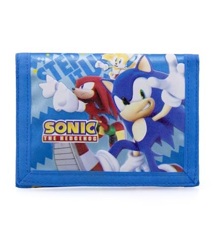 Creativolution Monedero Infantil con Bolsillo para Monedas para Fans DE Sonic - Producto Oficial