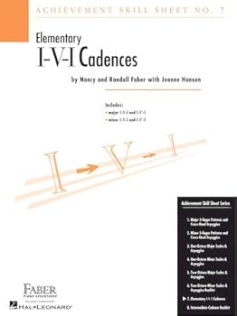 Sheet music I-V-I Cadences for Elementary Piano (Achievement Skill Series, No. 7) Book