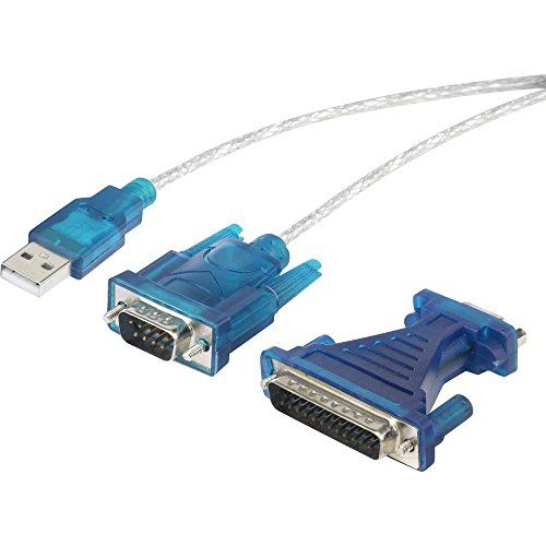 Renkforce Adattatore Usb, Seriale [1X Spina Sub-D A 9 Poli, Spina Sub-D A 25 Poli - 1X Spina A Usb 1.1] Contatti Connet