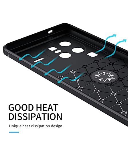 YKNIUFLY Fodral för Huawei nova Y91 - Mjuk TPU, Fallsäker, Svart/Roséguld