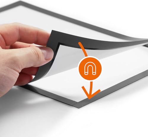 Durable Info-Rahmen Duraframe (Dokumentenhalter A3, selbstklebend mit Magnetverschluss) 1 Stück, silber, 483823