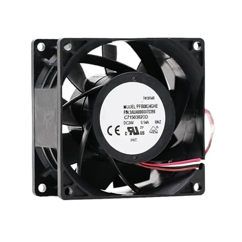 Ventilateur 24V PFB0824GHE double boule 80mm pour boîtier industriel