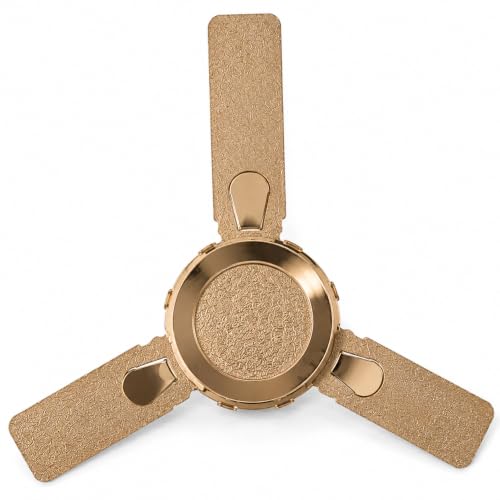 Image of TULSI AGARBATTI & POOJA HOUSE Mini Ceiling Fan for Temple | 6 x 4 Inch Small Mandir Fan with 12V Adapter | High Speed Low Noise Pooja Room Cooling