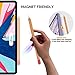 AHASTYLE Duotone Case for Apple Pencil 2nd Generation & Apple Pencil Pro (2024) Ultra Thin Protective Cover Silicone Skin Compatible with Magnetic Charging and Double Tap (Orange+Red)