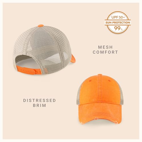 Image of CHOK.LIDS Washed Trucker Hat Unstructured Distressed Pigment Dyed Cap