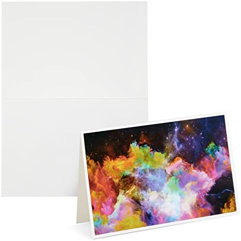48 Pack All Occasion Greeting Cards Box Set Including Envelopes, Space Cosmos Theme, 6 Designs, 10.2 x 15.2 cm