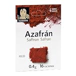 Carmencita Ground Saffron Powder - Spanish Spices Great for Paella Seasoning, Rice Dishes, Stews & Soups for Classic Colour & Flavour, Hand-Harvested Spice for Traditional Cooking, 0.4g, 4 Sachets