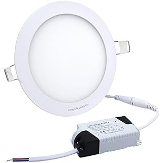 12W LED Round Recessed Ceiling Panel Down Light Ultra Slim Lamp Warm White 3000k Super Bright
