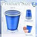 Yaure Joy 30 Pcs Disposable 2oz Shot Glasses Plastic Cups for Wedding, Graduation Party, Beer Sample Taste Serving, Birthday (Blue)