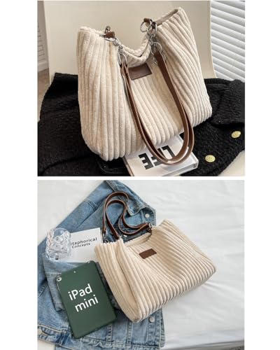 Bolso Tote de Pana Casual Ulisty Mediano miniatura 4