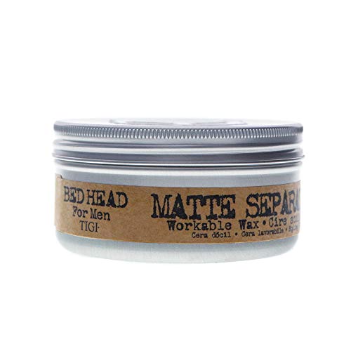 TIGI Bed Head for Men Matte Separation Workable Wax, 3 Ounce