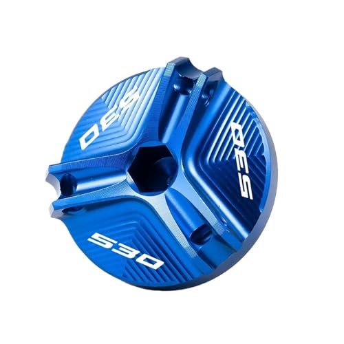 �^���N�L���b�v ���}�n TMAX 530 500 560 TMax530 SX DX TECH MAX TMAX560 2022 2023 �G���W���I�C���t�B���[�v���O�L���b�v�X�N�����[�ɓK�� �K�\�����^���N�L���b�v(Blue-530)