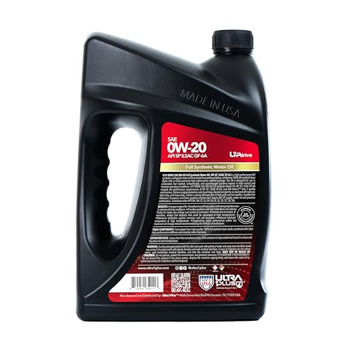 ULTRA 1PLUS SAE 0W-20 Full Synthetic Oil API SP ILSAC GF-6A - 0W20 Motor Oil, 2 Gallon