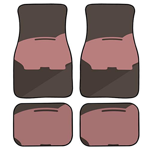 Preisvergleich Produktbild JIUCHUAN 4 Pieces Car Floor Mats Girl Pink Pig Piggy Bank Money Floor Mats for Cars for Women Front & Rear Non-Slip Carpet with Rubber Backing for Car SUV Van & Truck