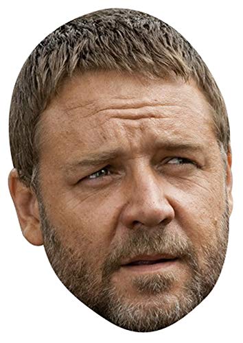FoxyPrinting Russel Crow Robin Hood 2018 Celebrity Cardboard Party Face Mask Fancy Dress