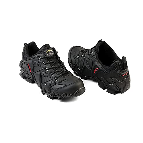 Bull Terrier Cyber, Calçado de Corrida em Trilha Adulto Unissex, Preto/Vermelho, 38