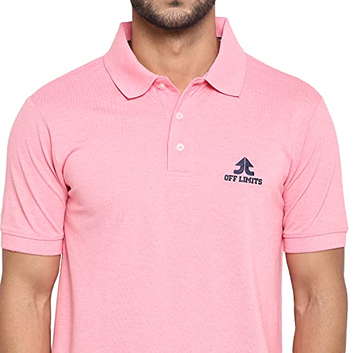 Image of OFF LIMITS-Mens PCP HS Logo Polo-ICE Pink for Men