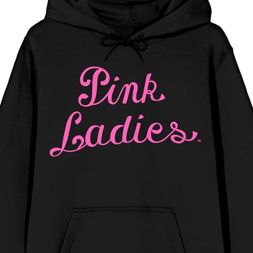 Bioworld Grease Pink Ladies Men's Black Graphic Hoodie2