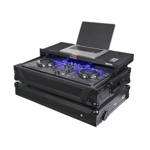 ProX XS-SCLIVE2 LTBL ATA Case For Denon SC Live 2 Control w/Shelf+Rack Space+LED, Black