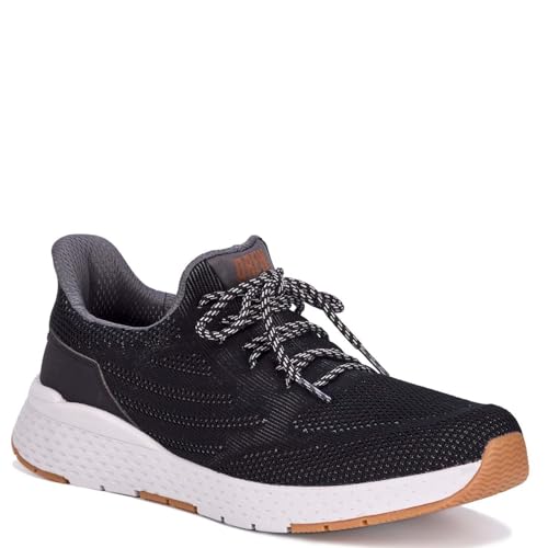 Drew Men's Echo Slip Resistant Step in Athletic Shoe, Black Mesh Combo 9.5 Wide (2E) by Drew - Used condition - US$77.70