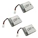 Produktbild Fytoo 3pcs 3.7V 650mAh Modell Flugzeug Batterie Akku für X8TW X8T Q9 Quadrotor RC Drone Ersatzakku