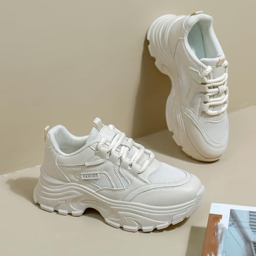 Womens Walking Shoes Fashion Breathable Mesh Platform Sneakers Lightweight Gym Shoes4