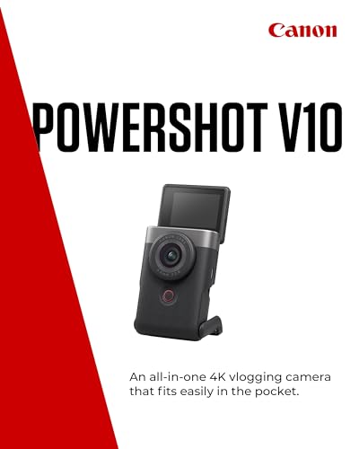 Cámara vlogging Canon PowerShot V10 para transmitir en streaming sin cortes con WiFi 2