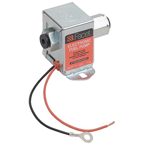 40289 Facet Cube Solid State Fuel Pump, 12 Volt, 4.0-7.0 PSI, 30 GPH