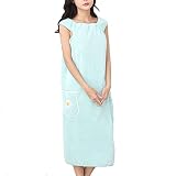 Yaepoip Quick Dry Absorb Water Wearable Bathrobes, Womens Plush Bathrobe Rapid Drying Towel Bath Skirt (Light Green,100*145cm)