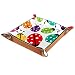 Modèle de coccinelles insectes dessin animé coloré Valet en cuir plateau portable plateau à dés bijoux plateau à clés boîte bureau plaque de rangement plateau d'entrée