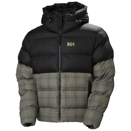 Image of Helly-Hansen Oslo Graphic Puffy Jacket for Men - Stylish & Warm Insulated Puffy Jacket, Ideal for Winter Adventures, 757 Pebble Brox, Large