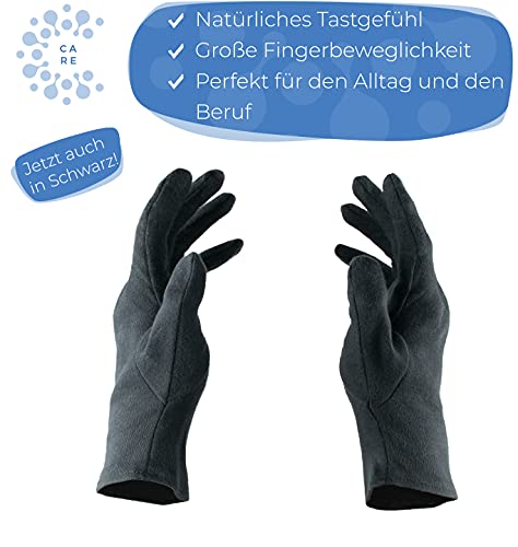 Well B4® Dermatest: Zeer goed - Care katoenen handschoenen, beschermende handschoenen van 100% katoen, zachte tricothandschoenen, 3 paar, wit - Image 7