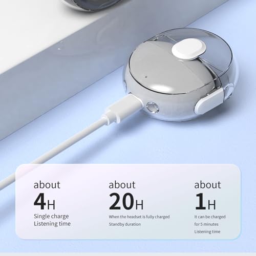 Wireless Earbuds Bluetooth V5.1 Headphones with Wireless Charging Case,Noise Cancelling in-Ear Earphones Touch Control,HiFi Stereo with Mic VoiceAware Headsets for Laptop Pad Android/iOS Phones-Black by Generic - Used condition - Image 7