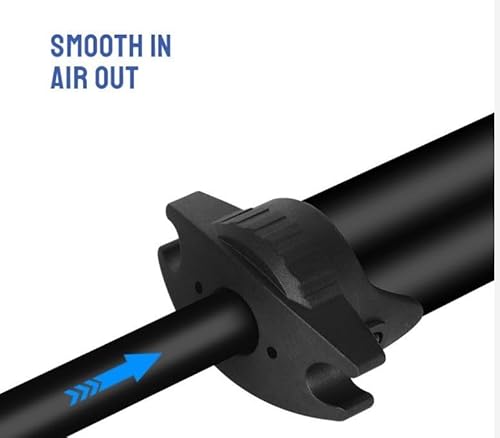 Bomba Ar Vertical Manual Compacta 30 cm com Bico Duplo Presta e Schrader para Bicicleta MTB e Speed,