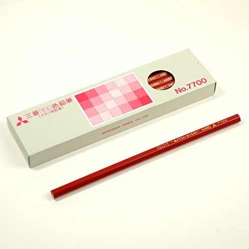 Lápices de colores Mitsubishi No.7700, rojo, docena miniatura 2