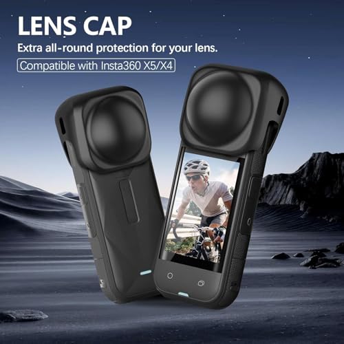 Image of Yantralay Insta 360 ONE X5 Accessories Combo - Lens Guard, Silicone Lens Cap, Tempered Glass Screen Protector & Shockproof Camera Pouch Protective Kit