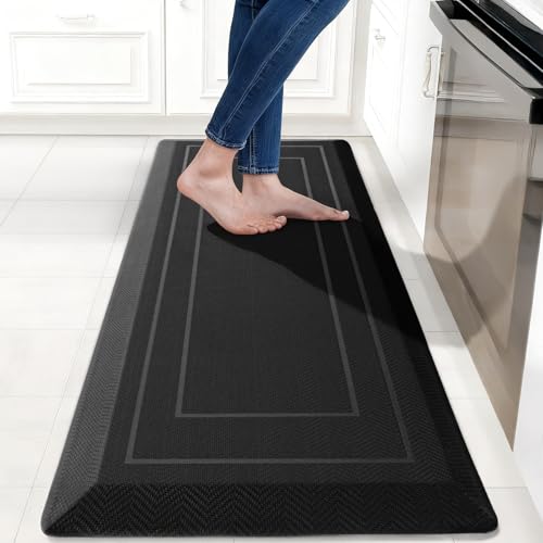 UKISS 9/10"" Extra Thick Cushioned Anti Fatigue Kitchen Mat, Waterproof