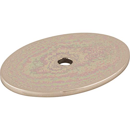 Oval Backplate Finish: Black, Size: 1.75" H X 1.25" W X 0.625" D #TOP7