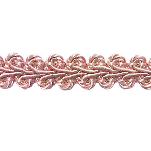 Bel Avenir Braid Trim 1/2 Inch 13.6 Yards French Gimp Basic Sewing Polyester Diy Crafts Costume Home Decorative (Pink) #TOP9