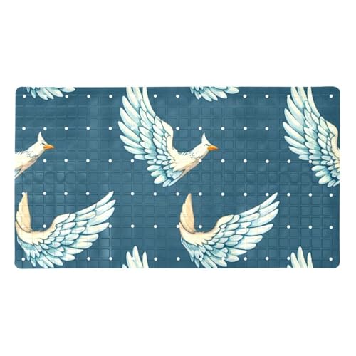 Tapis de bain antidérapant absorbant l'eau extra long avec ventouses de sécurité - 2